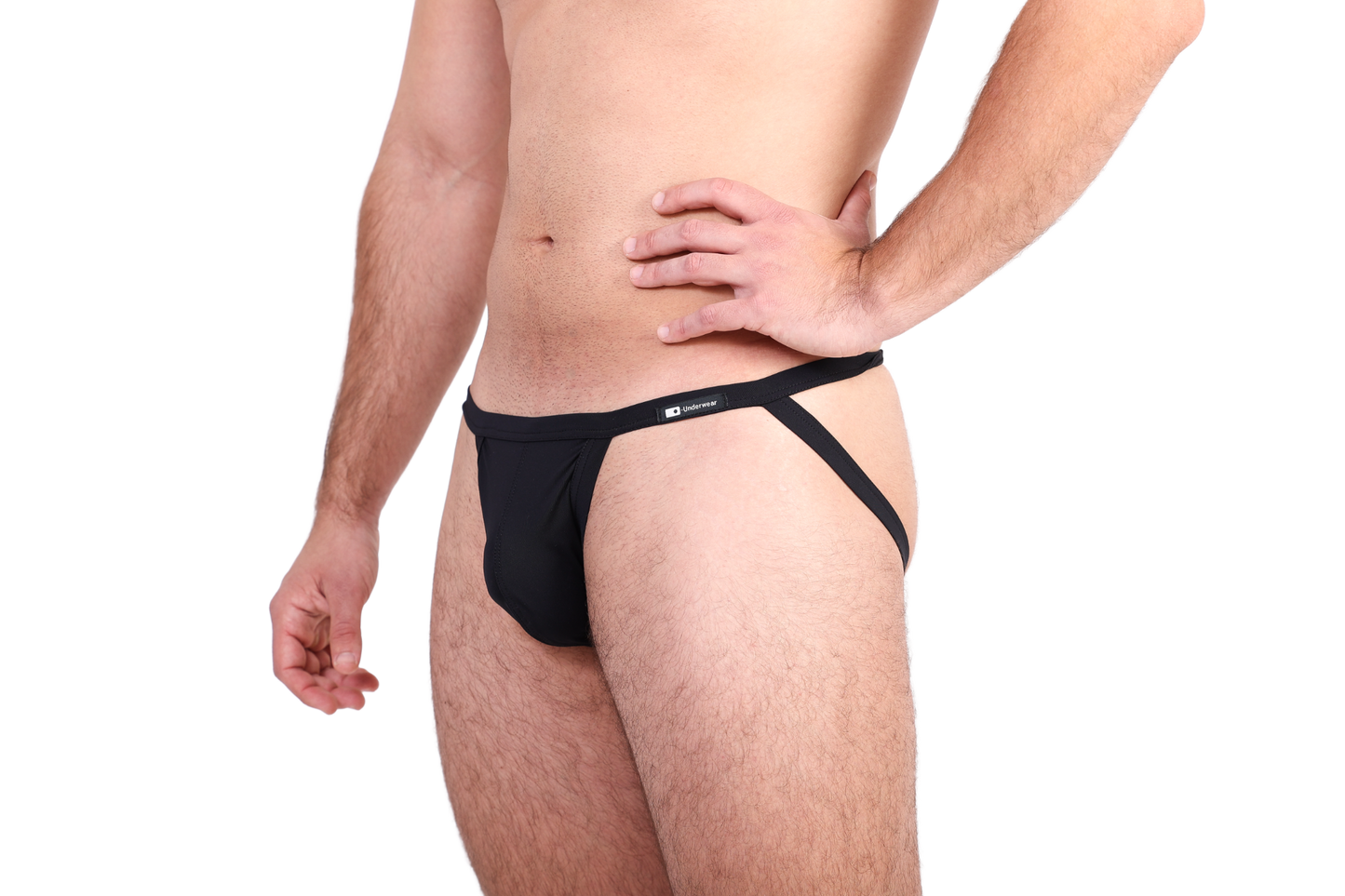 Fekete jockstrap