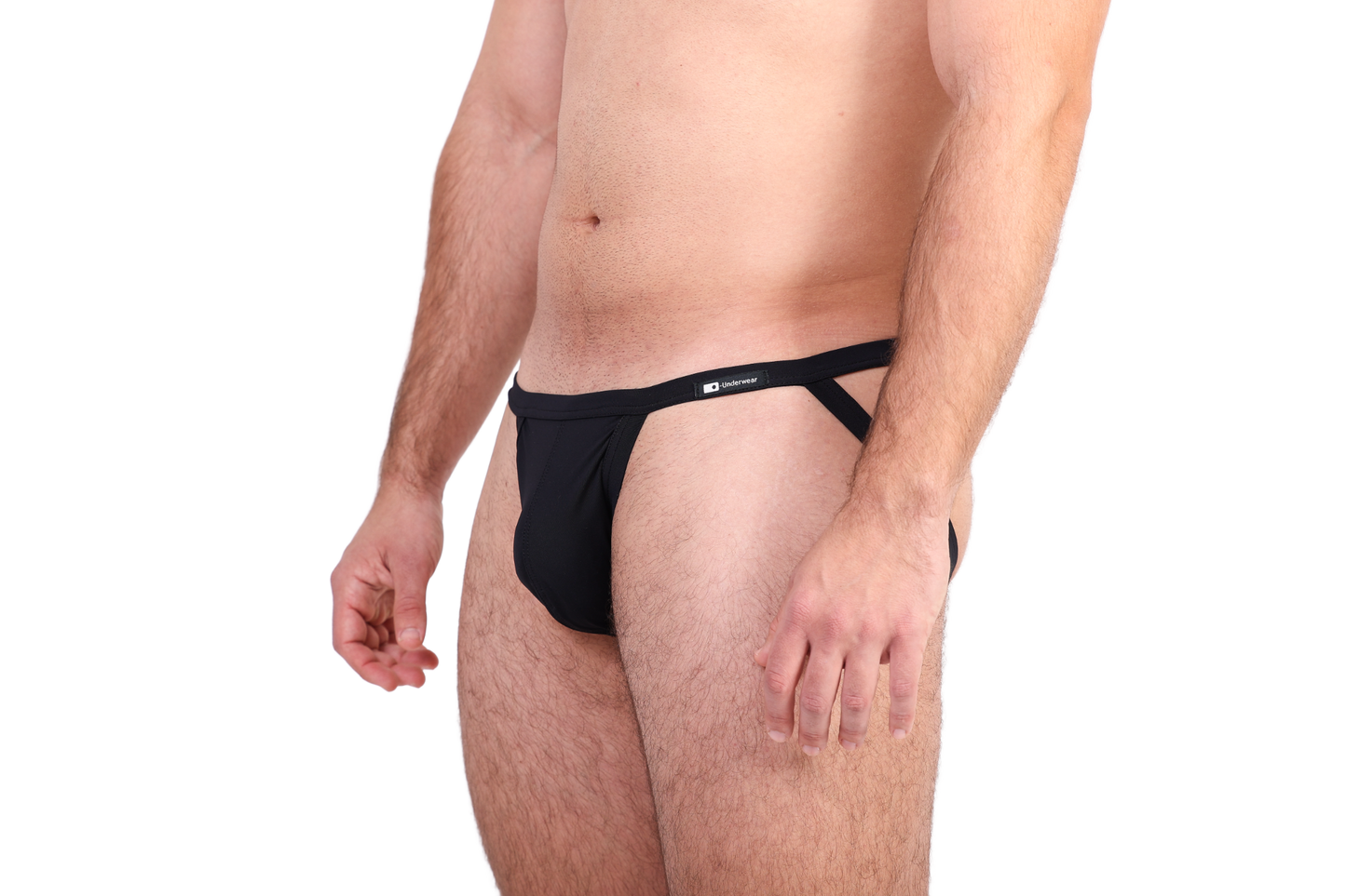 Fekete jockstrap