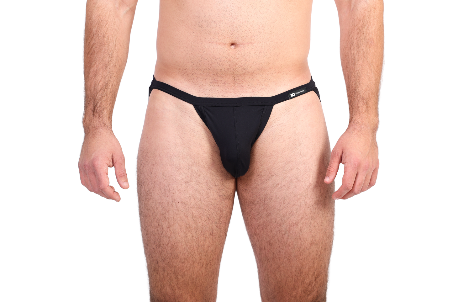 Fekete jockstrap