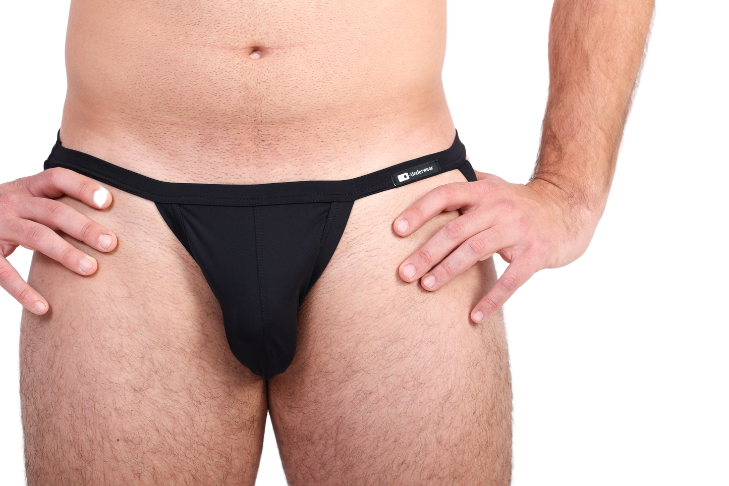 Fekete jockstrap