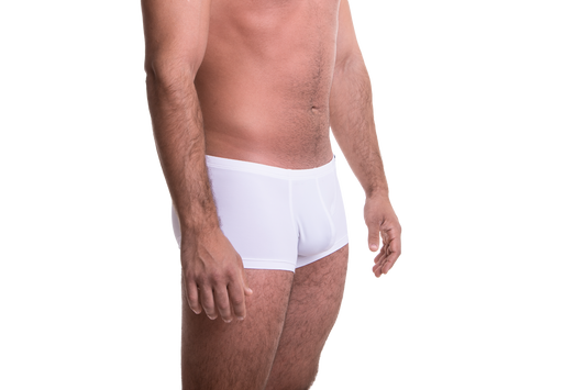 Rövid fehér boxer