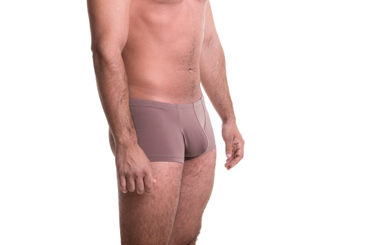Rövid bézs boxer