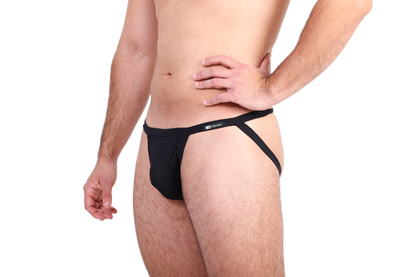 Fekete jockstrap