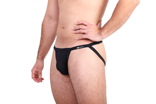 Fekete jockstrap