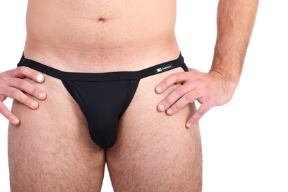 Fekete jockstrap