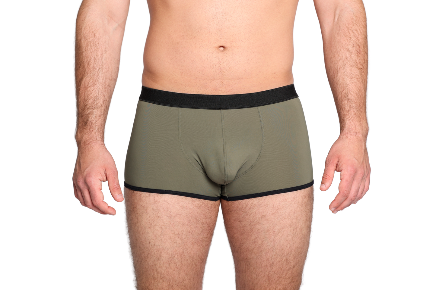 Zöld boxer fekete gumival