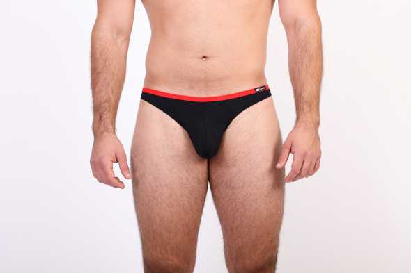Black-Red Thongs