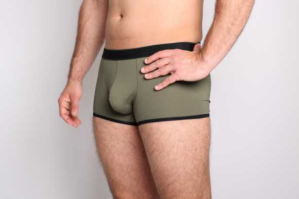 Khaki boxer short