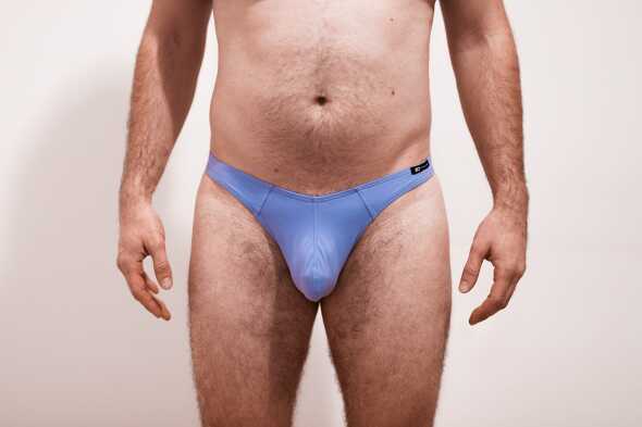 Light blue thongs